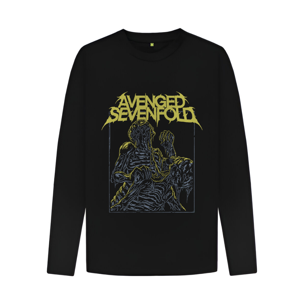 Kaos Avenged Sevenfold A7X Lengan Panjang Kaos Tangan Panjang