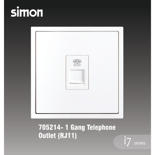 SIMON I7 Telp Outlet/SIMON I7 White/Grey/Champagne saklar