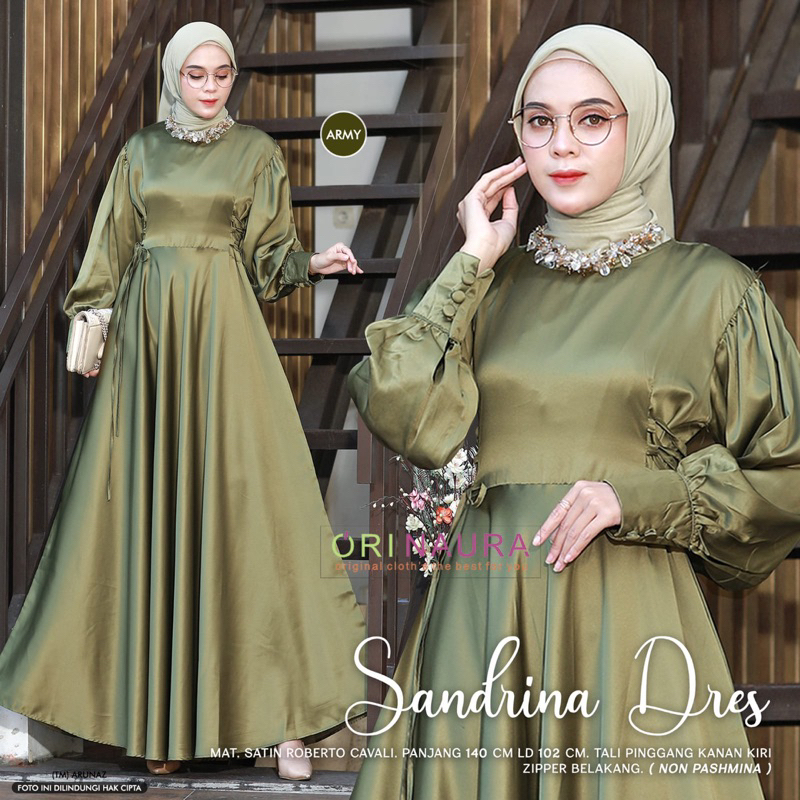 SANDRINA DRESS SATIN SHAKIRA Original By Ori Naura