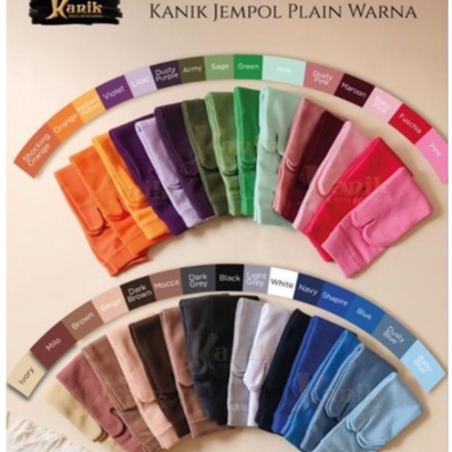 New event Kaos Kaki Kanik Basic Jempol Polos Warna by Kanik  Kanik Color Series