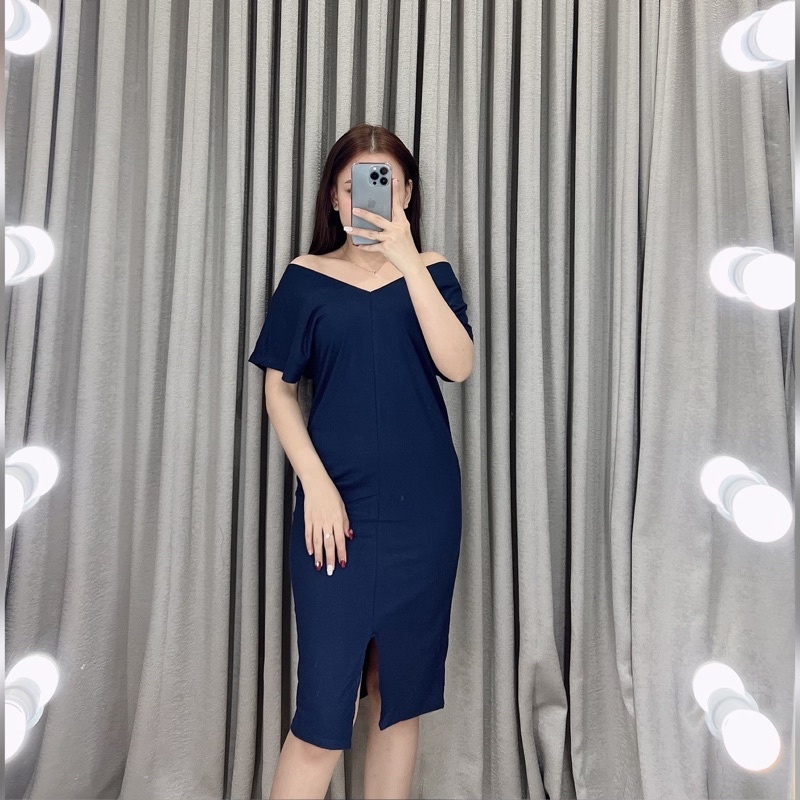 Midi Dress batwing | Dress polos | Drees Batwing Terbaru