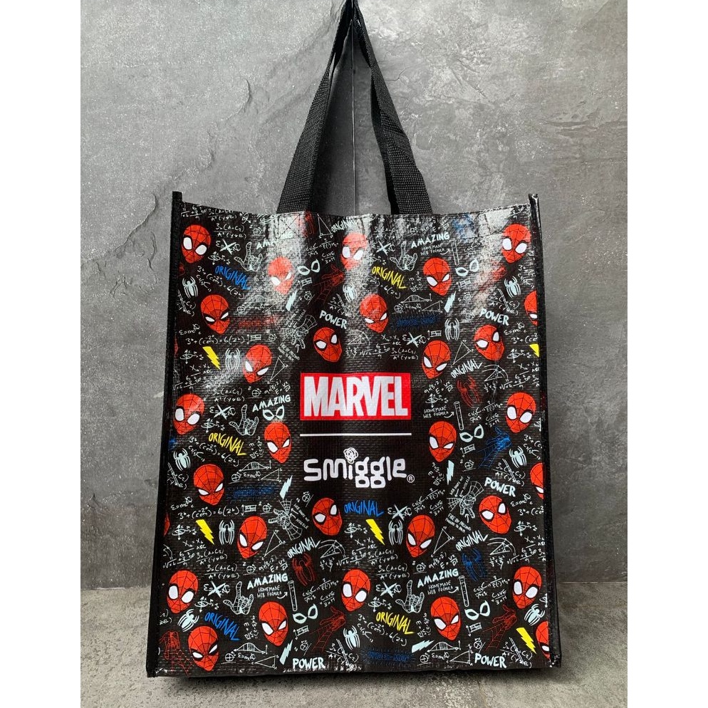 Terbatastrxy5Y9k SMIGGLE X SPIDERMAN REUSABLE BAG SMALL  TAS SMIGGLE