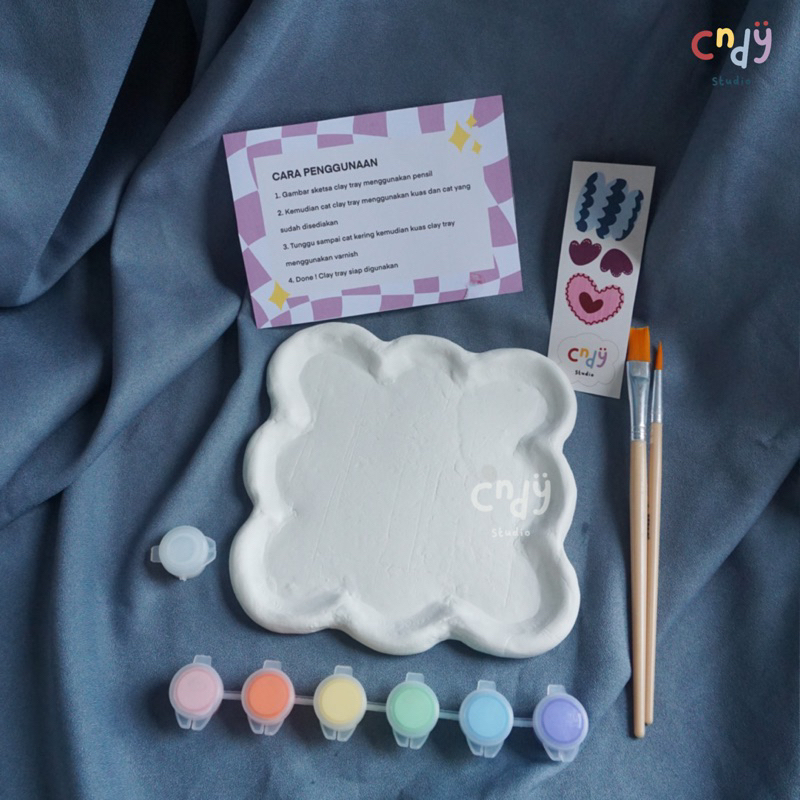 Mono Clay Tray DIY Kit / Painting DIY Kit