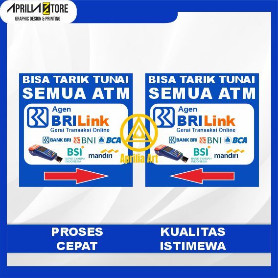 BANNER BRILINK PPOB AGEN BRILINK  PAKET 2 BANNER