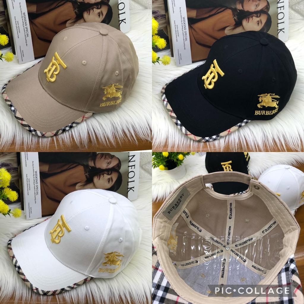 TOPI BASEBALL BURBERRY WANITA/PRIA High QUALITY  BAHAN KATUN UK ;All SIZE LINGKAR TOPI ;50-60 cm(dap