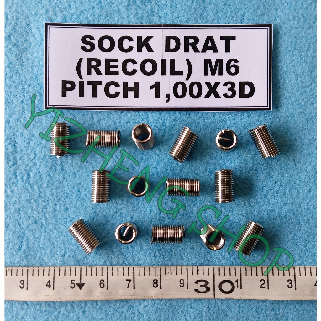 SOCK DRAT (RECOIL) M6 PITCH 1,00 X 3D