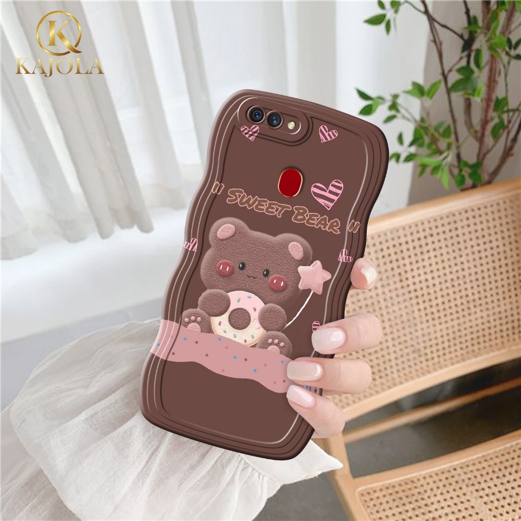 Case Gelombang Oppo A5S / A12 / A11K / A7 / F9 Motif Aesthetic Bahan Softcase silicon Lentur - Skin 