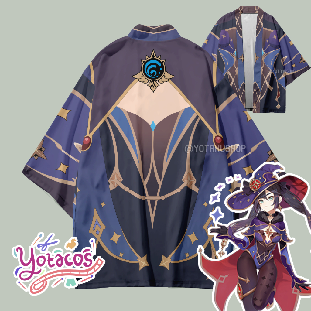 Haori Cardigan Anime Genshin Impact Mona Kostum Cosplay Jepang YOTAKUSHOP