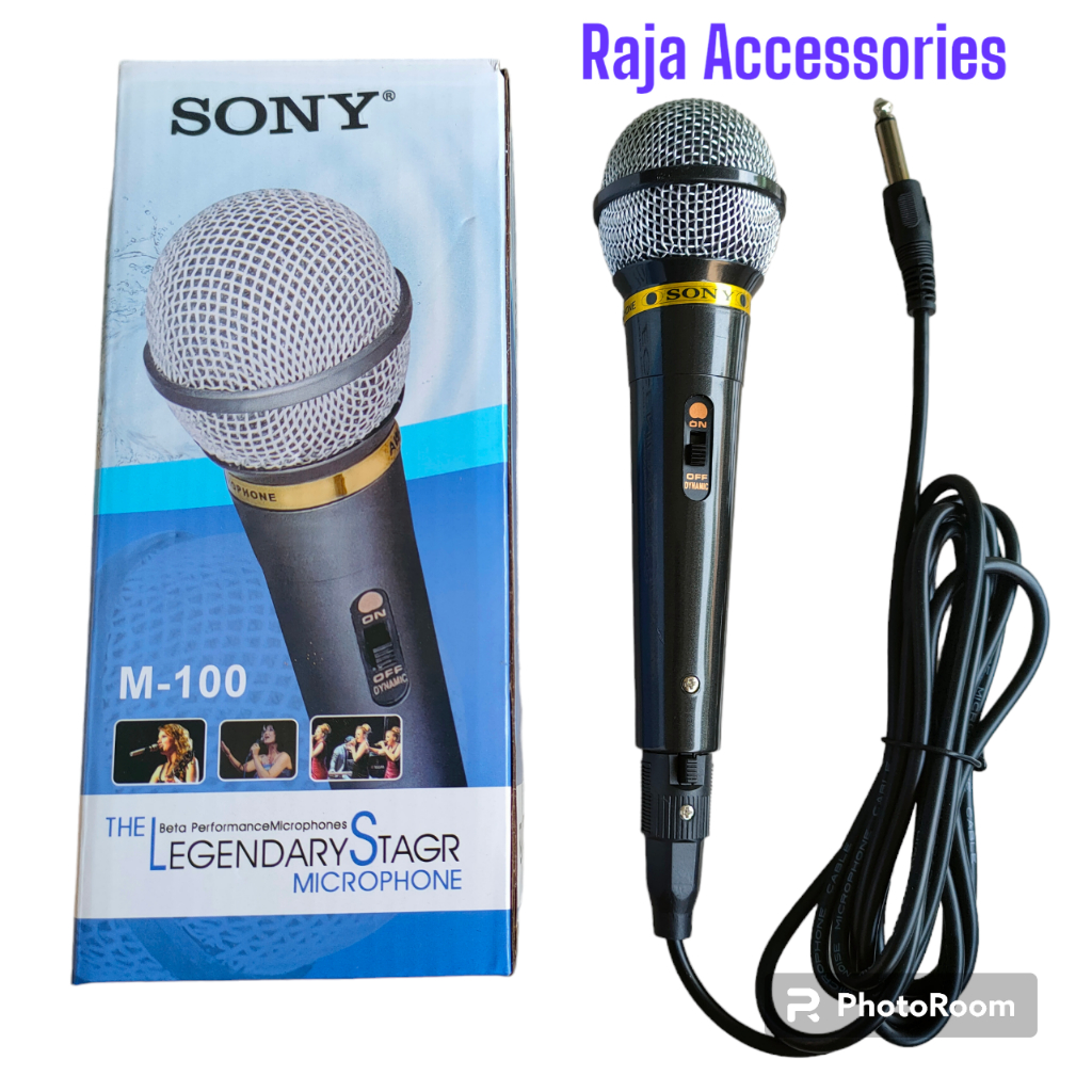 MIC KABEL SONY M-100 / MICROPHONE KABEL SONY M-100 PROFESSIONAL MICROPHONE