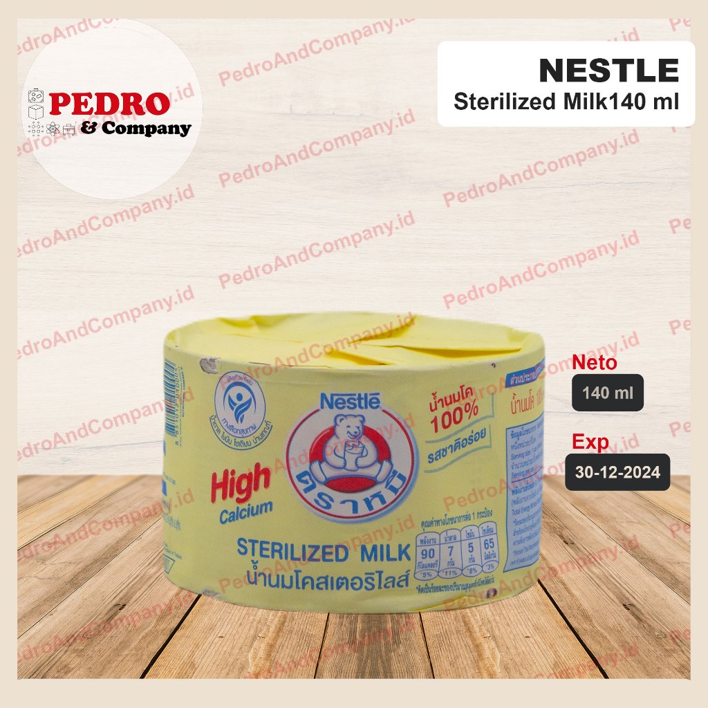 

Nestle - Sterilized milk/ high calcium susu steril 140 ml kaleng