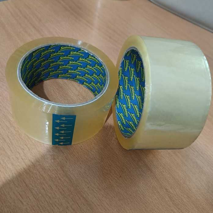 

Lakban Bening - Lakban Coklat - Solatape Premium - 2inch 48mm x 70Yard