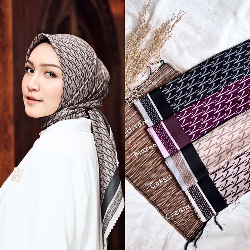 HIJAB VOAL MOTIF TERBARU/MOTIF DENAY (YUGK) /HIJAB VOAL MOTIF SEGI EMPAT/HIJAB SEGI EMPAT VOAL MOTIF