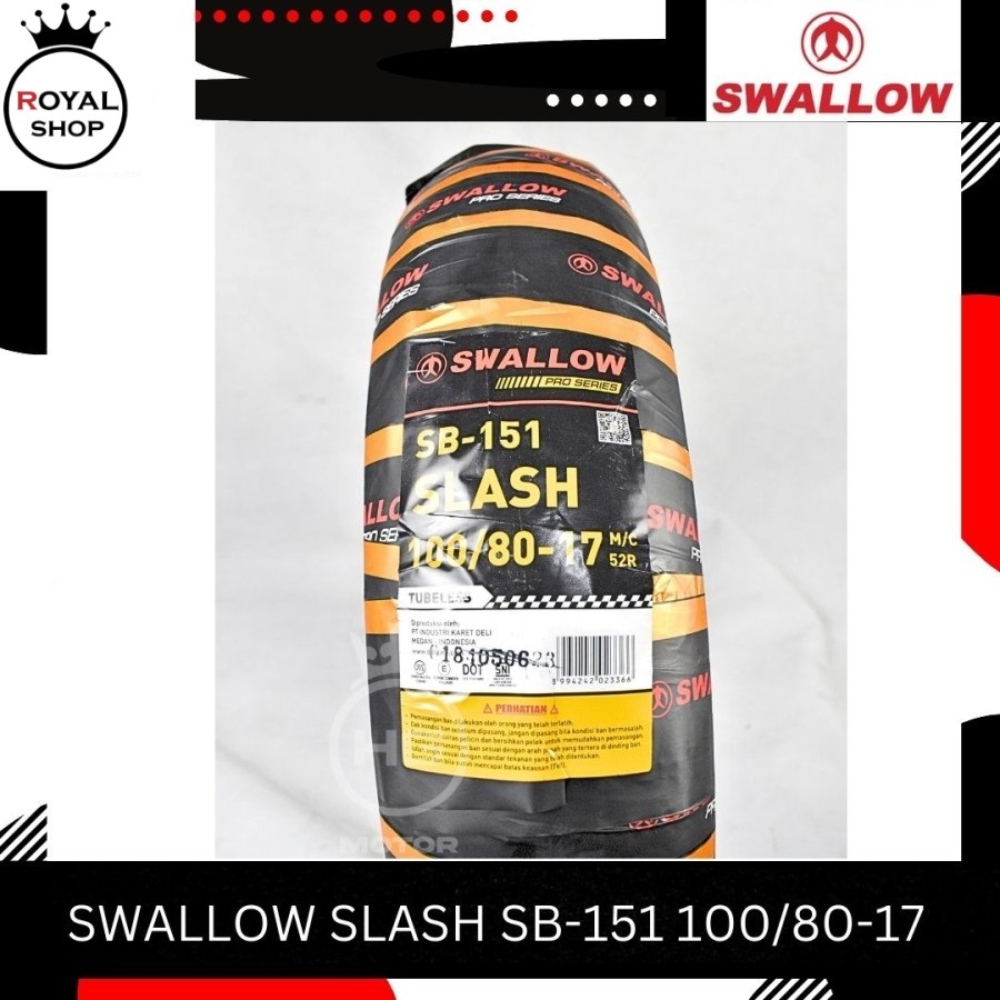 BAN MOTOR SWALLOW SLASH SB-151 100/80 110 120 130 140 150 / 70 Ring 17 - 120/70-17