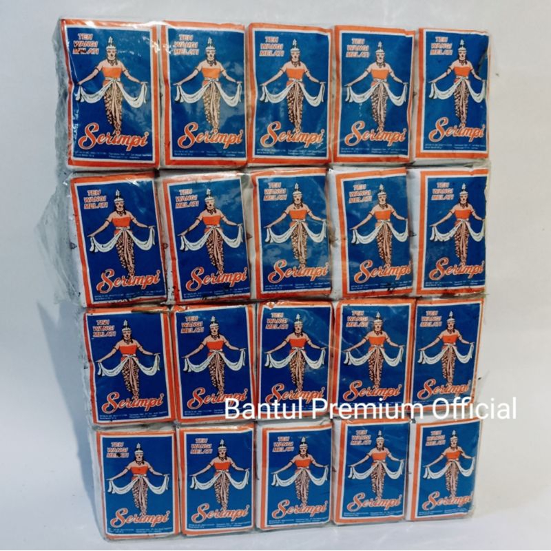 

Teh Serimpi Biru 80 gram 1 Bal isi 50 bungkus (10 pack /slop x 5 bks)