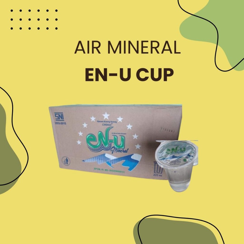 

Air Mineral EN-U Cup 220ml isi 40 Cup/Dus