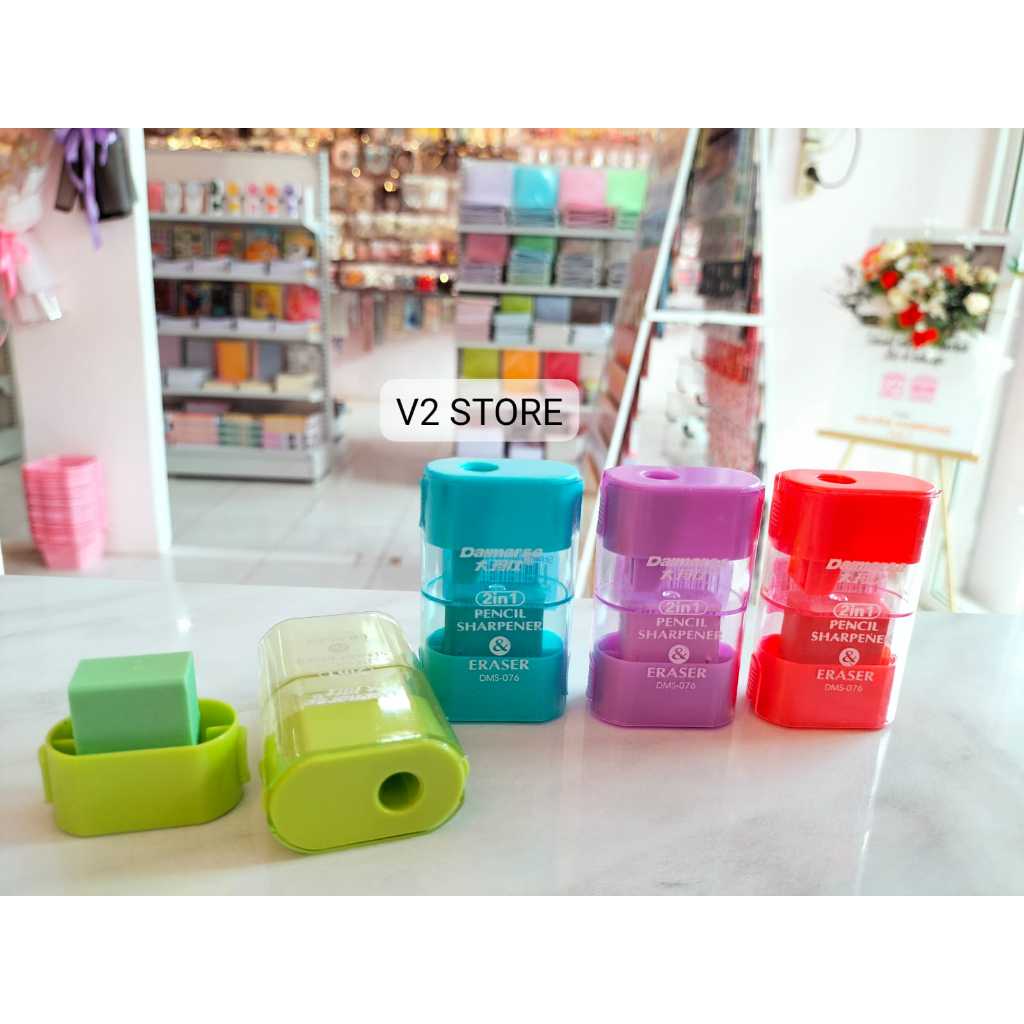 

V2_SERUTAN DAIMARSE 2IN1/SHARPENER & ERASER DMS-076