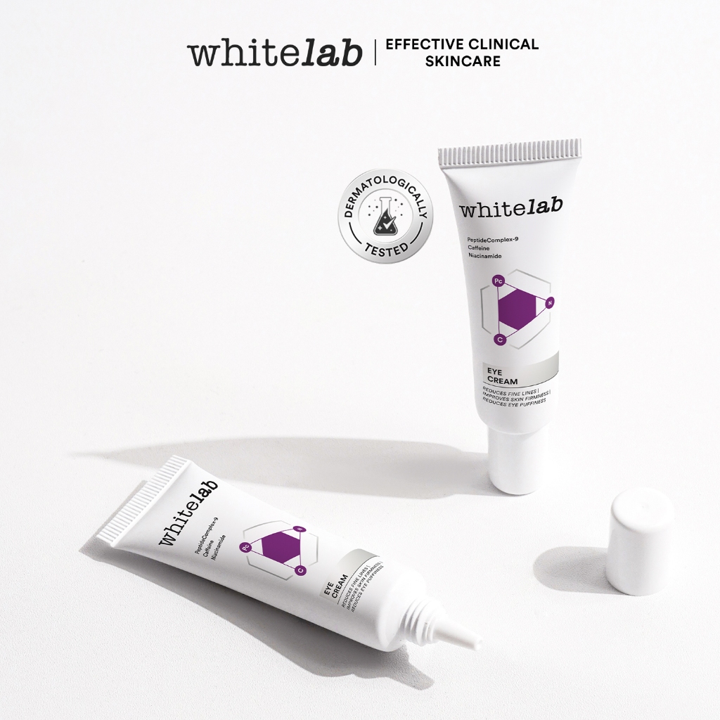 Whitelab Eye Cream - Krim Mata Atasi Kerutan, Garis Halus, Kantung Mata, Dan Mata Panda Dengan Peptide, Caffeine & Niacinamide [BPOM] Image 6