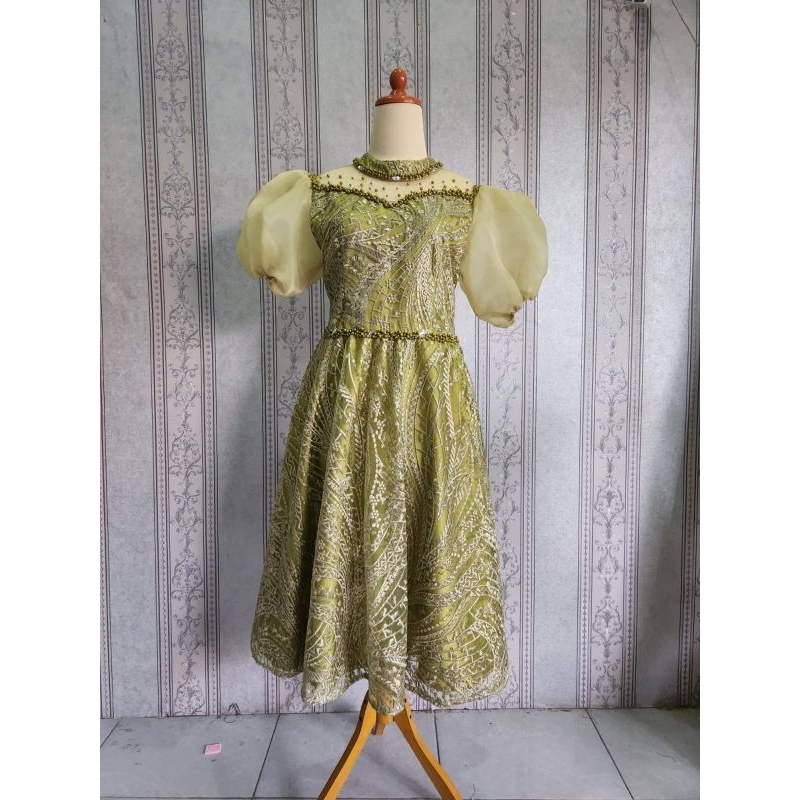 Midi dress pesta party murah / baju penyanyi singer