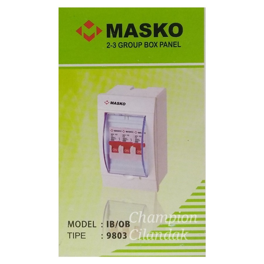 MASKO Box MCB 3 Group Inbow Outbow 9803 Masko