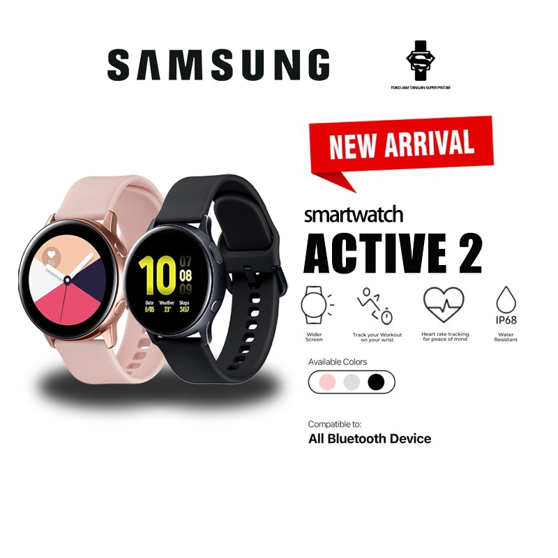 Samsung Smartwatch Galaxy Active2 Smartwatch pria Smartwatch wanita Layar melingkar besar diameter 4