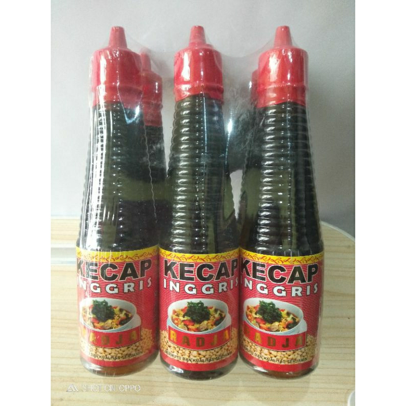 

Kecap inggris Cap Radja Kemasan Botol Plastik 150 ml 1 Pack isi 6 Botol