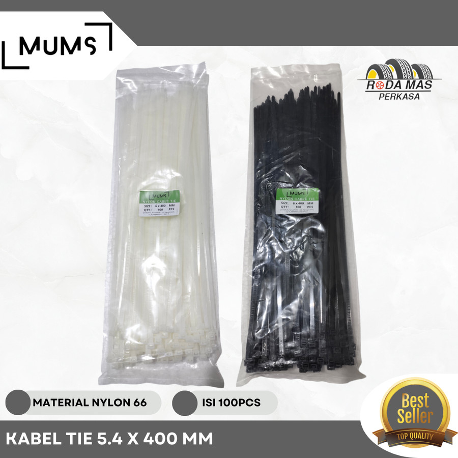 

Kabel Ties 5.4 40cm Cabel Tie Tis Nylon 5,4 x 400mm Model 4.8 x 400 mm RMP