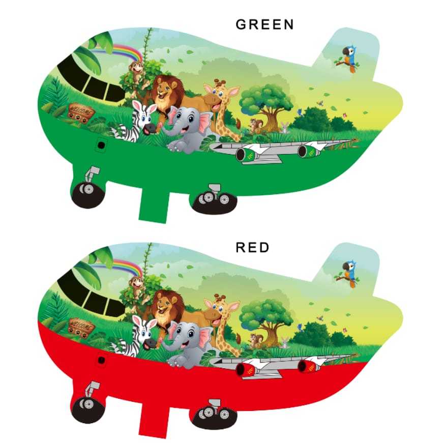 1pack PESAWAT ANIMAL (BALON GAS/FOIL/TERBANG/KARAKTER) 1pack=50pc