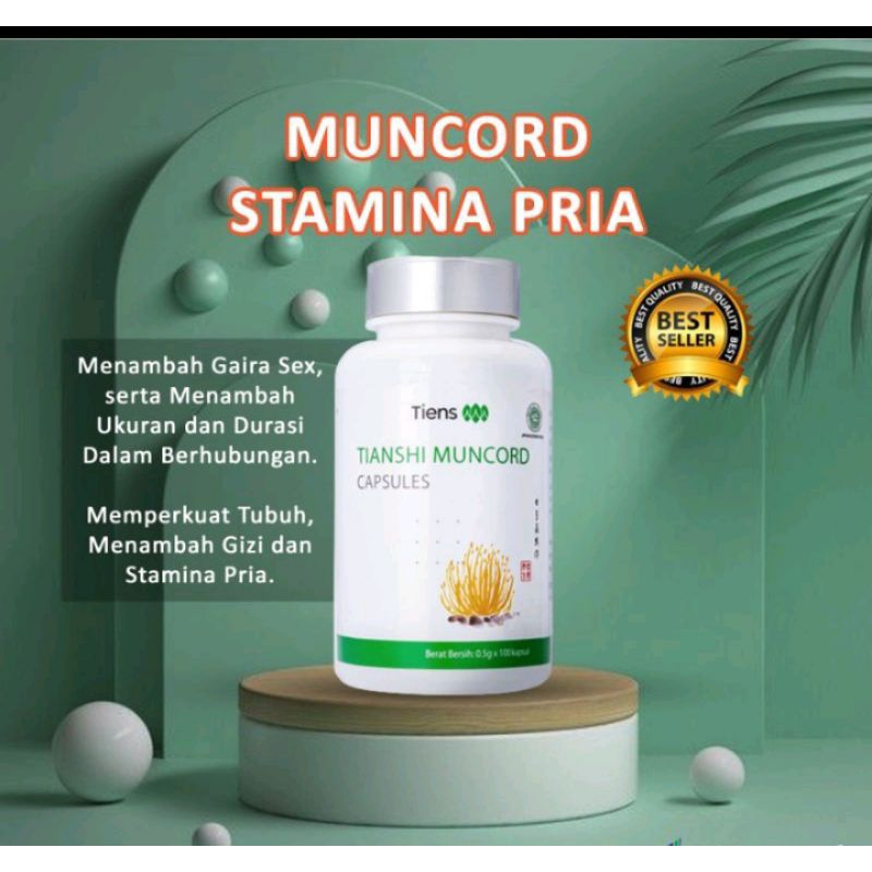 TIENS MUNCORD KAPSUL SUPLEMEN STAMINA PRIA ORIGINAL OBAT KUAT TAHAN