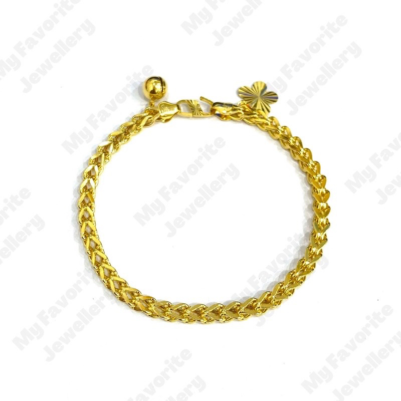 Gelang Polos VV Gelang Emas Asli Kadar 700 16K