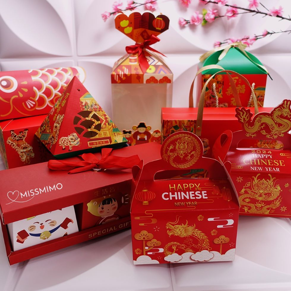 

Kotak Hampers Imlek Chinese New Year Gable Box CNY Kue Kering Hadiah