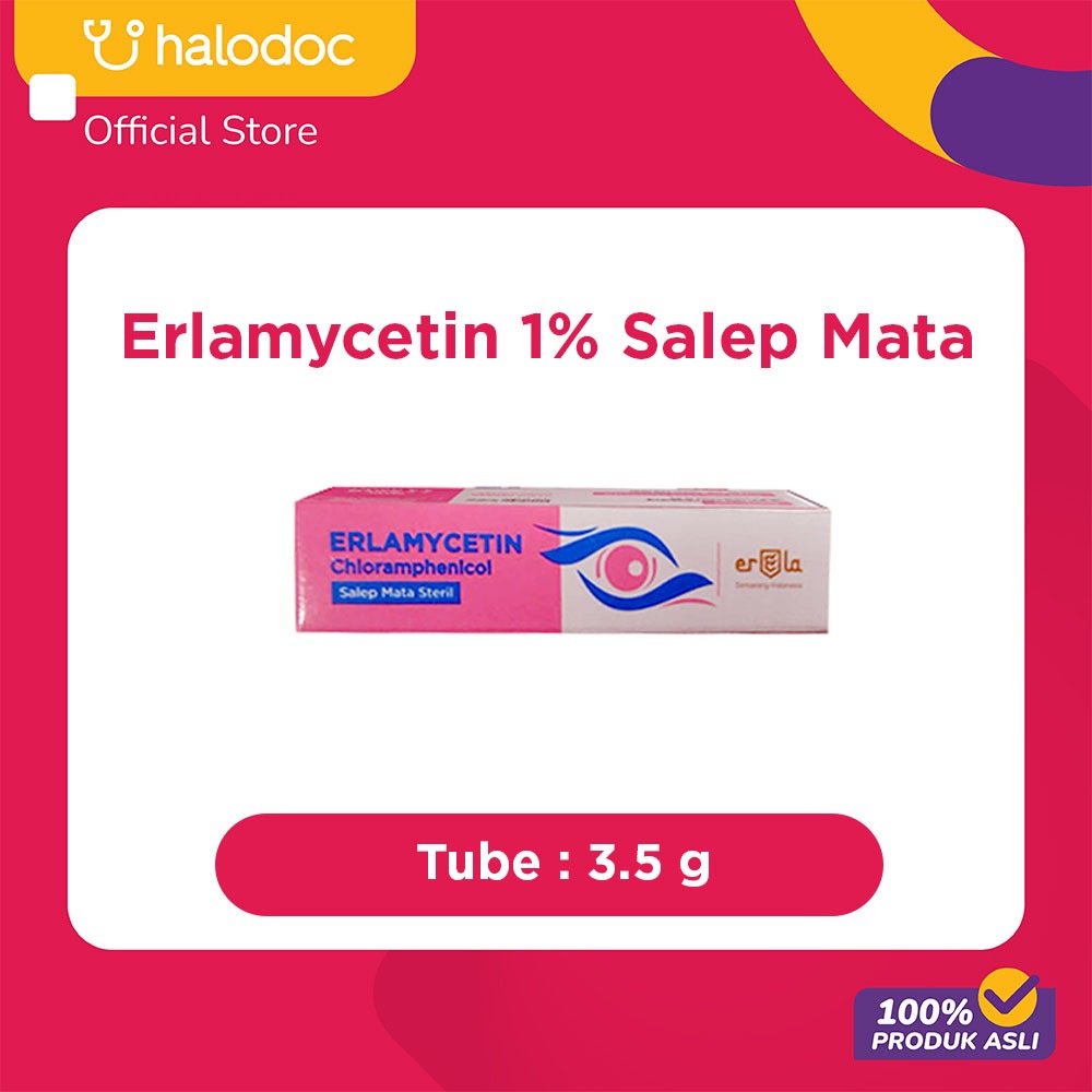 Erlamycetin 1% Salep Mata 3.5 g
