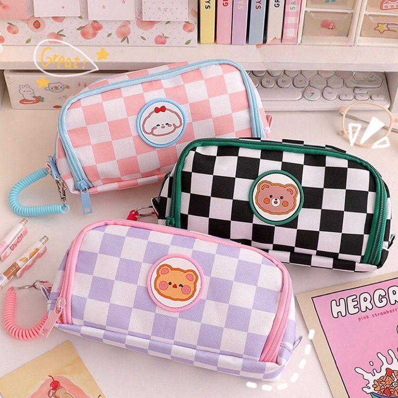 

Pencil Case Kotak Pensil Sleting Besar Korea Lucu Tempat Penyimpanan Pencil Case