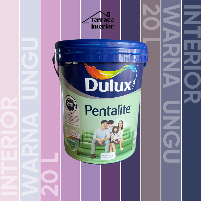 Cat Tembok Dulux Pentalite Interior 20 L warna Violet Ungu Doff Matt