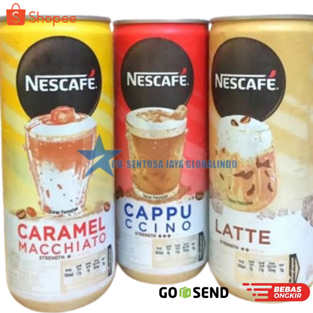 

NESCAFE Kopi Minuman Kaleng Rasa Cappuccino / Caramel Machiato / Latte