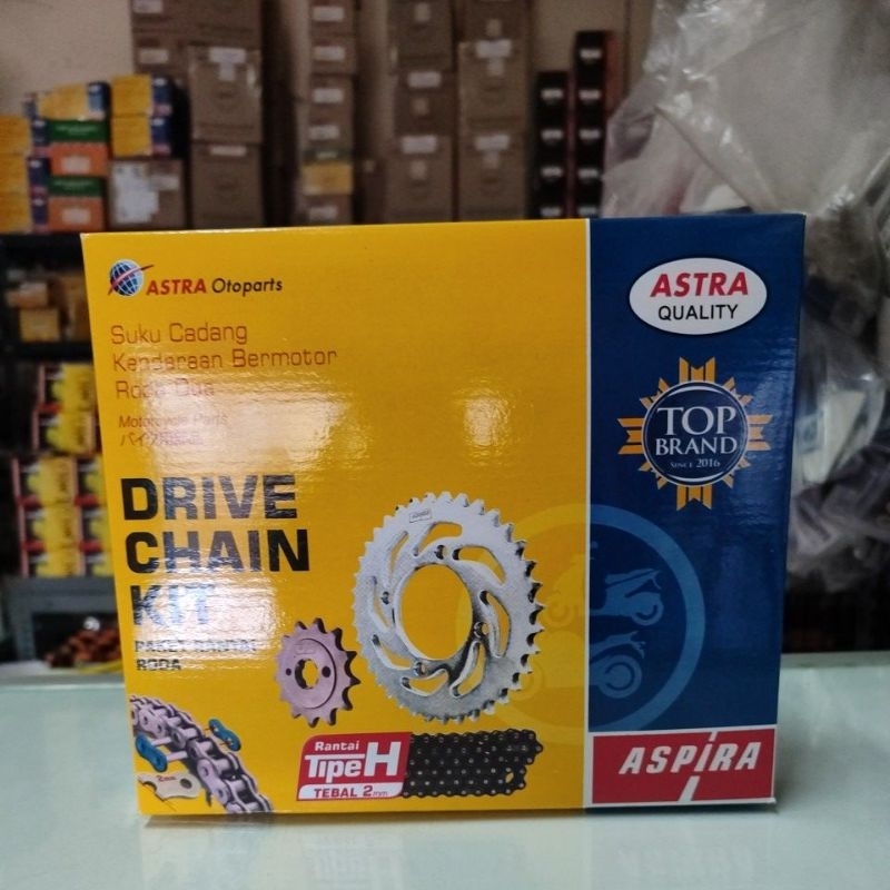 PAKET RANTAI GIR SET ASPIRA (K41) MOTOR SUPRA X 125 FI