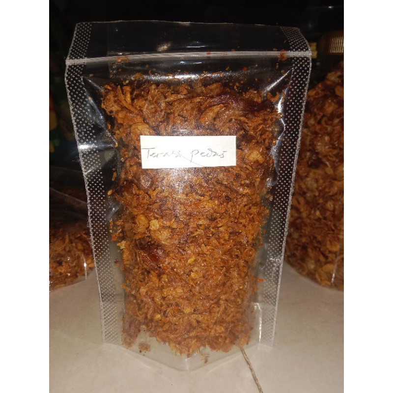 

bawang goreng terasi pedas