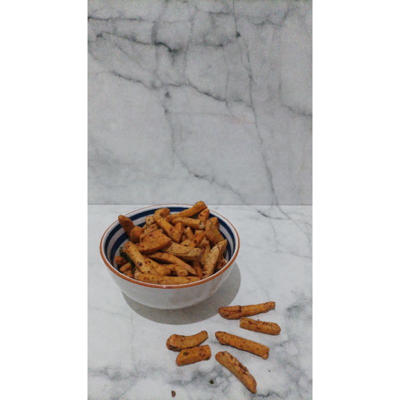 

BASRENG PEDAS DAUN JERUK CEMILAN 250 GRAM