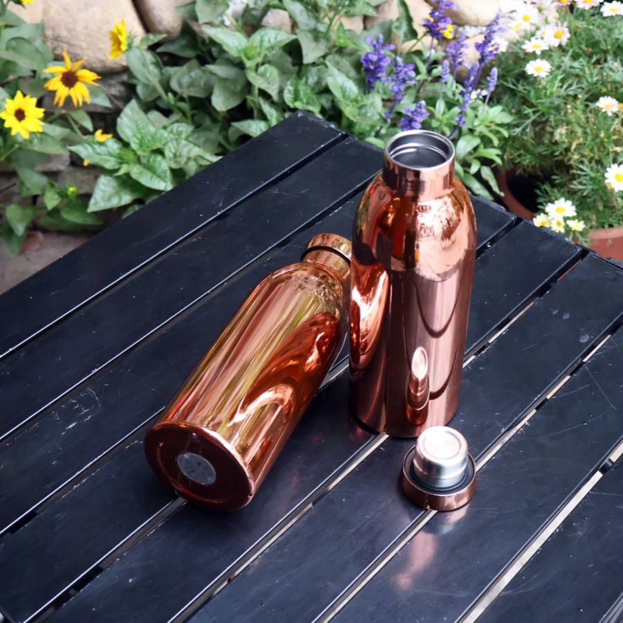 Orinoco Botol Tumbler RH-100 Thermos Electro Coating Rosegold Copper 500ML Hot & Cold Vacuum Flask