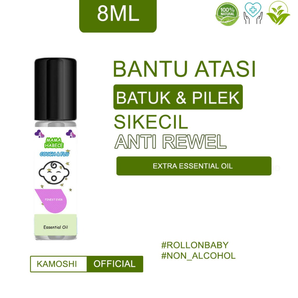 Baby Oil Cough N Flu Dan Batuk Bayi Minyak Bayi Essential Oil Cough n Flu Baby obat batuk pilek bayi