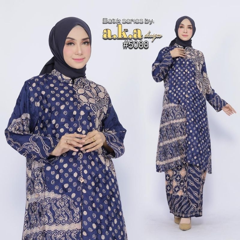 Set rok batik kancing aka