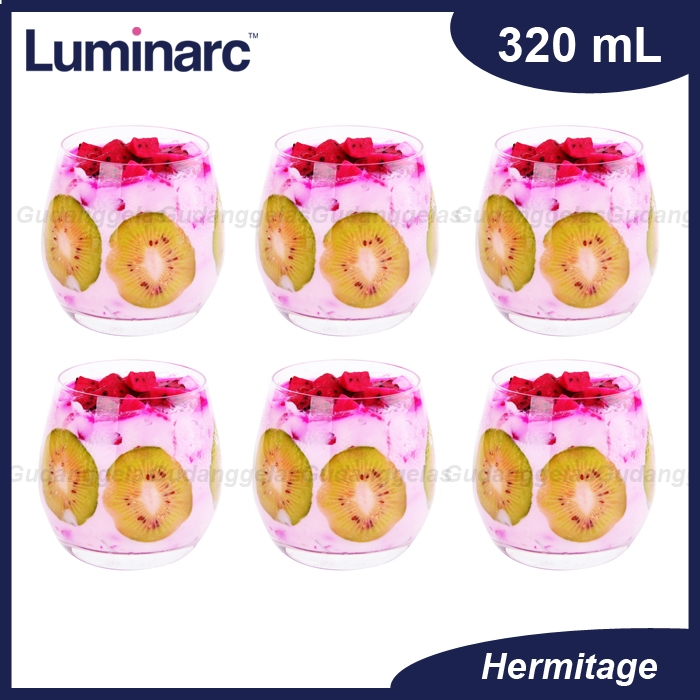 1 SET 6 PCS Luminarc Gelas Whisky 320ml/Gelas Kaca/Luminarc Gelas Old Fashioned/Luminarc