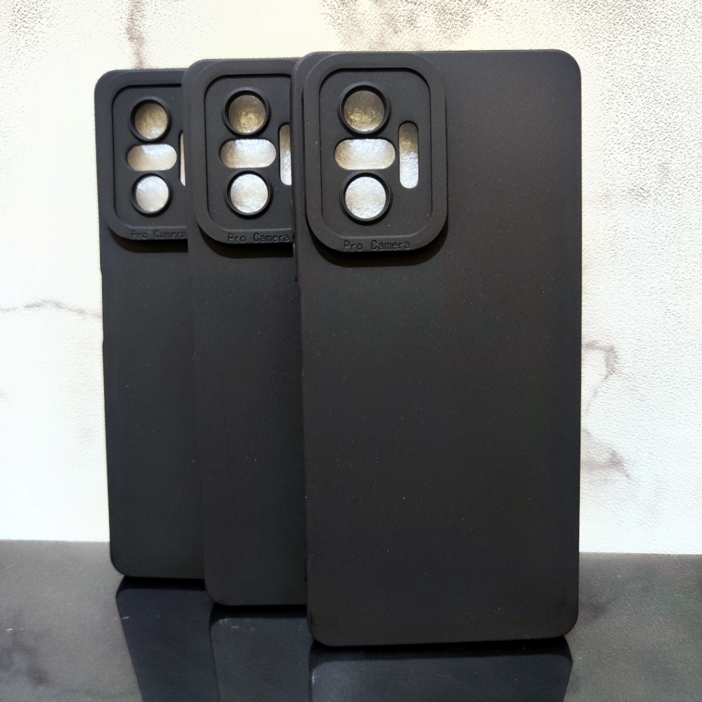 Black matte softcase hitam Xiaomi Redmi Note 10, Note 10s, Redmi Note 10 Pro silikon case lentur lem