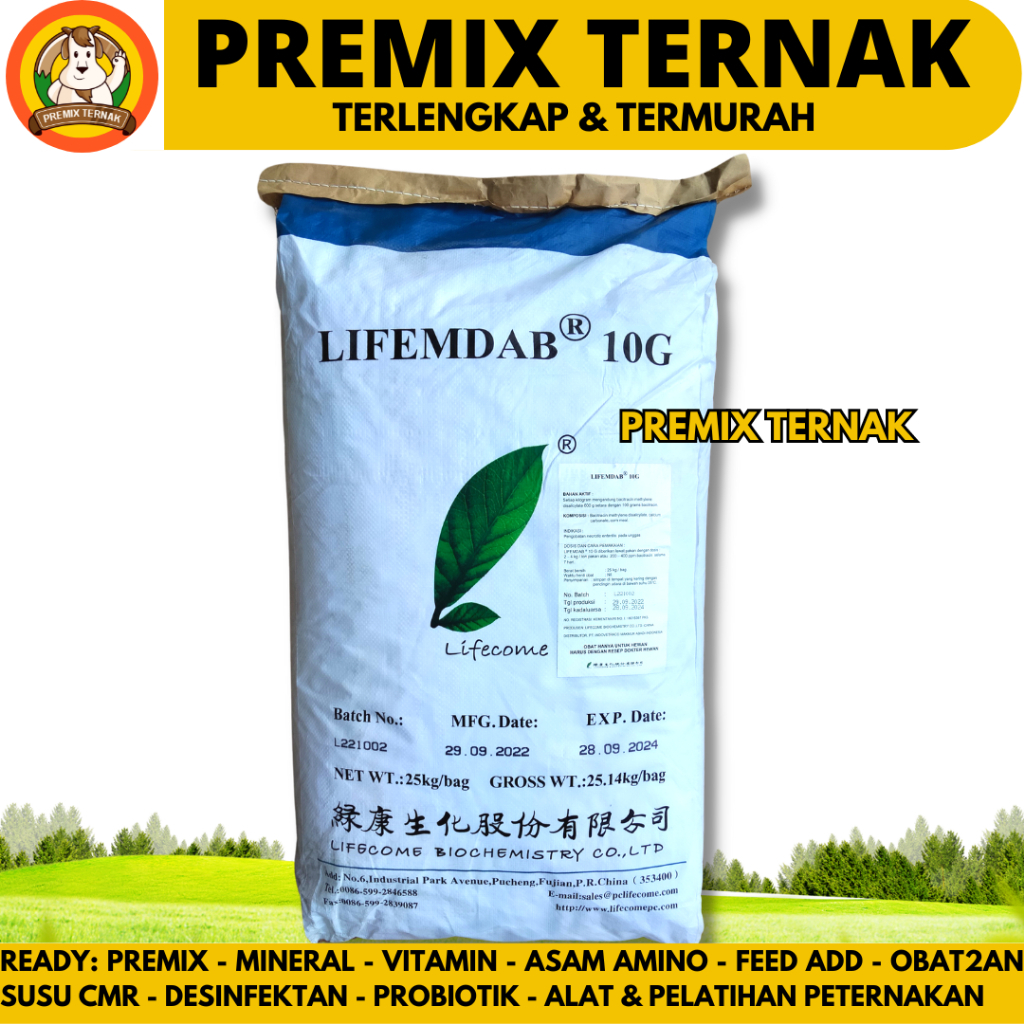 LIFEMDAB 1 KG REPACK - AGP BMD Bacitracine Methylene Disalycilate - AGP AYAM & BABI - AGP AYAM BROIL