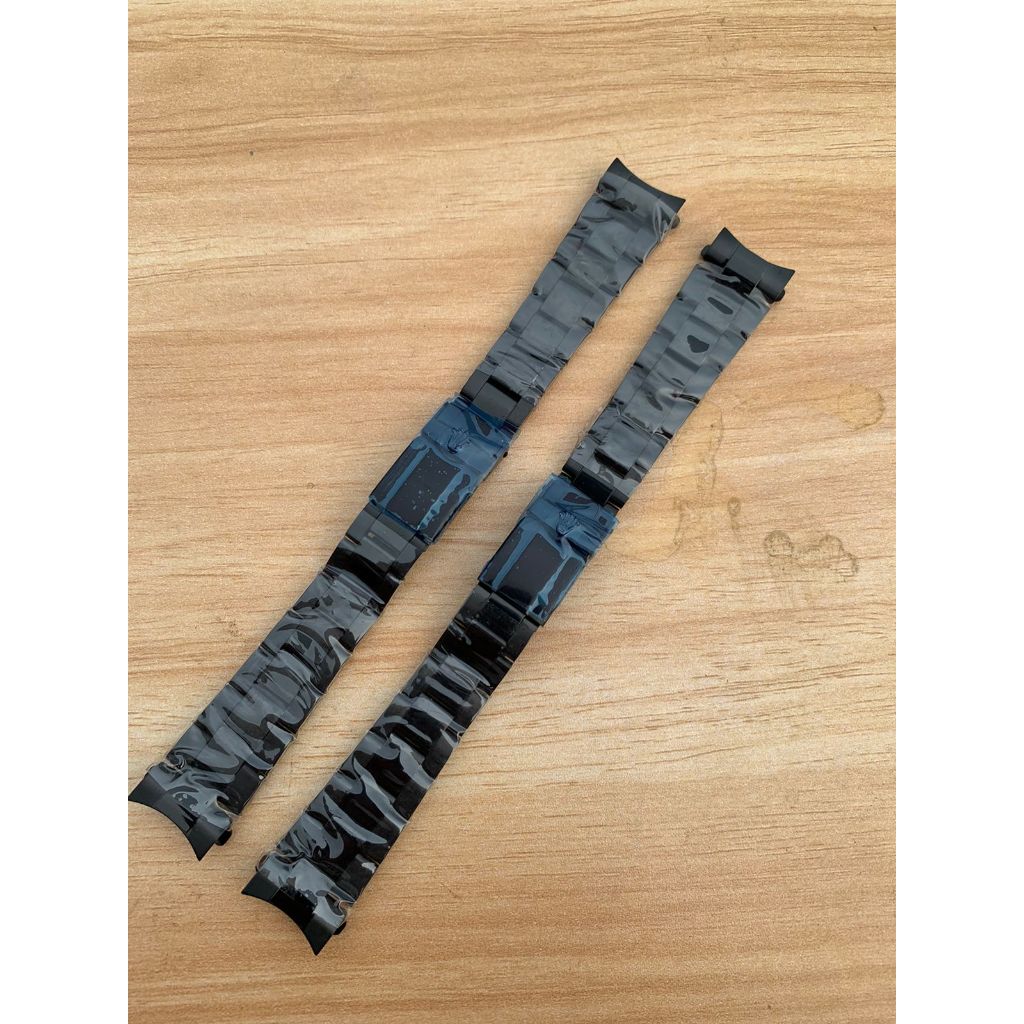 Strap Tali Jam Tangan Rantai Stainless Rolex Daytona Hitam