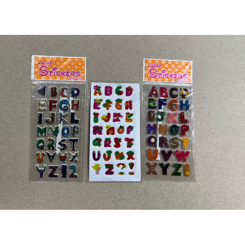 

stiker huruf 3lembar