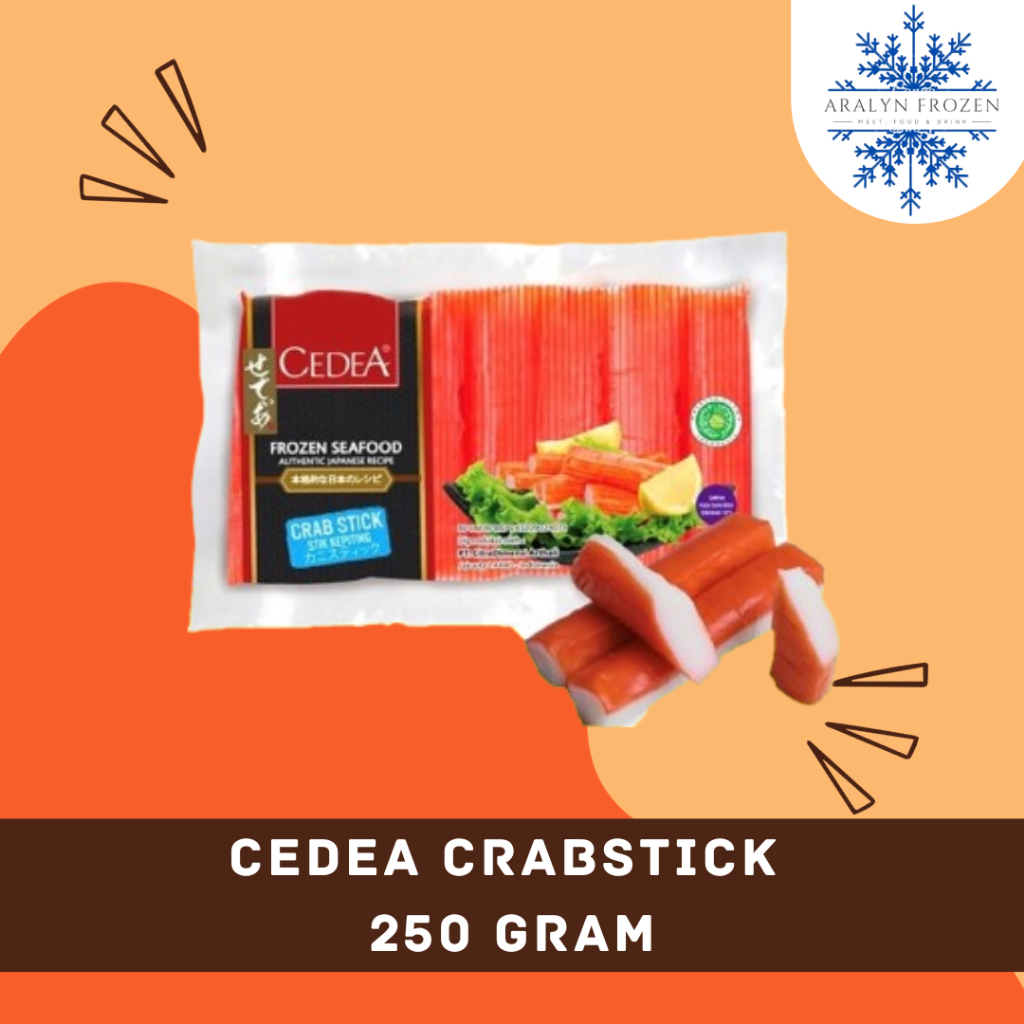 

KEPITING STIK CEDEA CRABSTICK SHABU RA CHA SUKI BAKSO IKAN DUMPLING HOT POT REBUSAN 250 GRAM