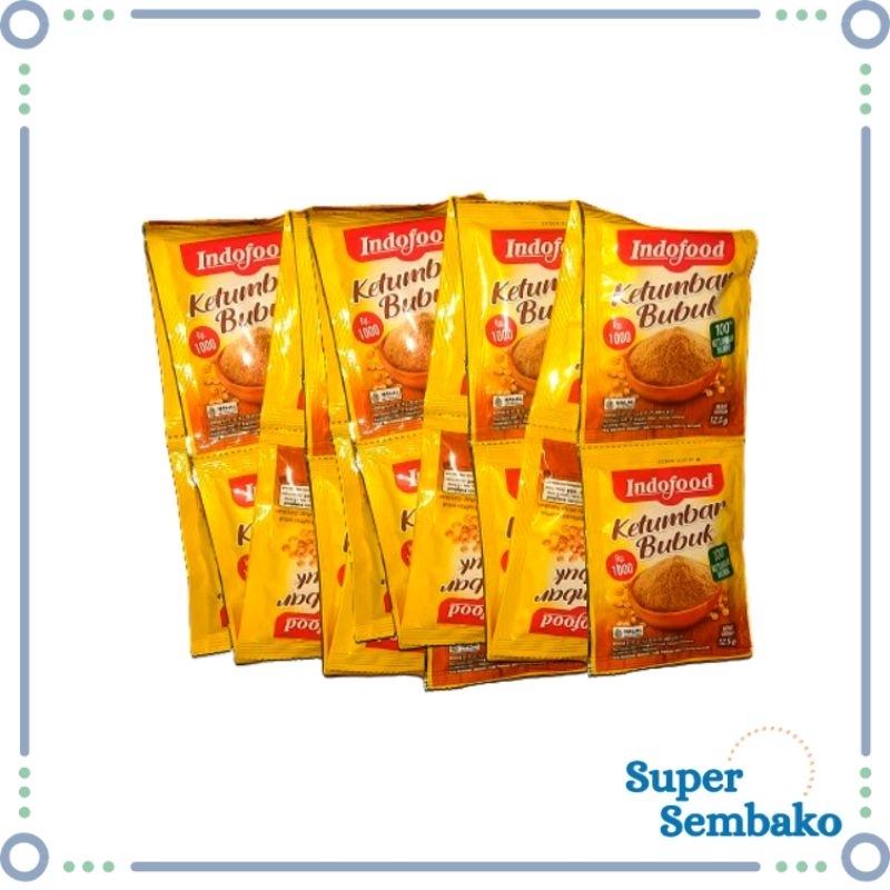 

KETUMBAR BUBUK INDOFOOD BUMBU MURNI 12,5gr RENCENG ISI 12 SACHET