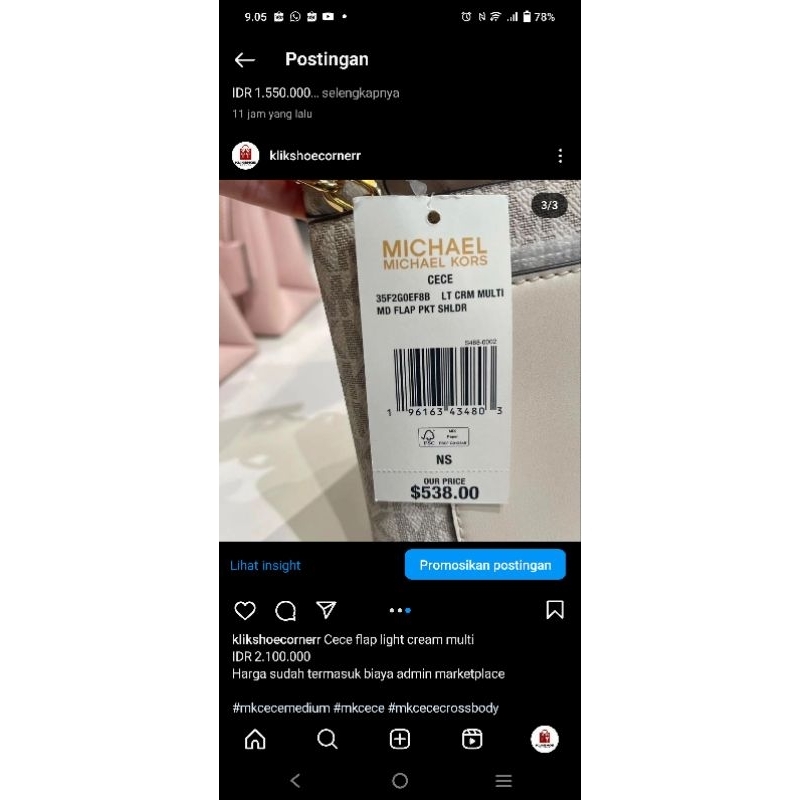 michael kors mk cece medium flap