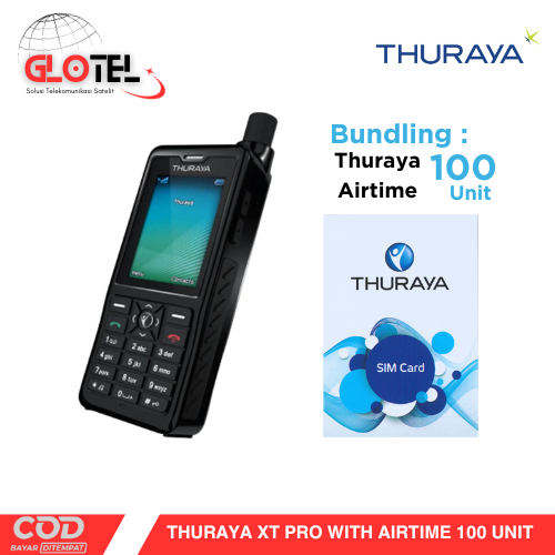 Telepon Satelit Thuraya XT PRO Termasuk Pulsa Thuraya $100