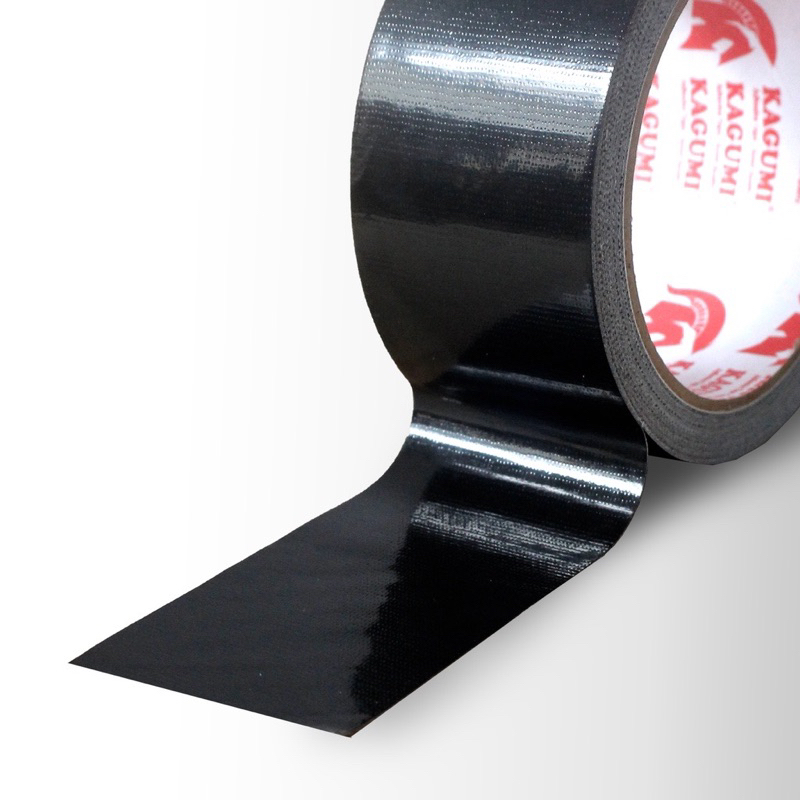 (GA777) Lakban kain hitam 3 ukuran / GT1 GT1,5 GT2 / Lakban Kain Hitam 2 Inch/Cloth Fumaru 48 mm x 1